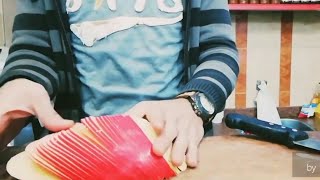 طريقة تقطيع الجبنة الحَمرا ( الفَلَمَنك يَدَويِ بطَريقةَ أكثر من راااائعة لأصحاب السوبر ماركت