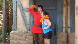 GASTON & his Beautiful Biceps at Disney World Magic Kingdom!