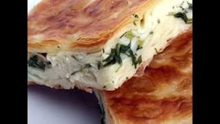 Су бёрек с начинкой.Yufkalı Kolay Yalancı Su Böreği Tarifi - Peynirli Maydanozlu Börek