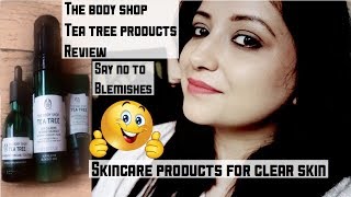 The Body Shop Tea Tree Products For Blemish Free Skin || REVIEW