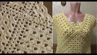 Вяжем кофточку от центра или новая история квадрата.