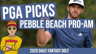 PGA DFS ⛳️ AT&T Pebble Beach Pro-Am Picks | Daily Fantasy Golf | DraftKings PGA