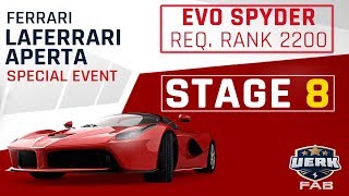 Asphalt 9 | Ferrari LaFerrari Aperta SE | STAGE 8 | HURACAN Evo | 1.14.367 Whirlwind Curve
