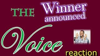 The Voice S. 12 Winner Announced (REACTION)