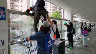 2019年最後一次青年快閃清潔馬鞍山，實現香港網民"和你清"  的願望