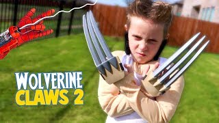 Wolverine Claws (LOGAN Edition) Super Hero Gear Test & Toys Review for Kids!