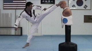 Taekwondo Jump Spin Hook Kick Tutorial | Taekwonwoo How to