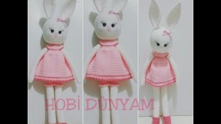 (Amigurumi ) Örgü Oyuncak Büyük Tavşan Yapımı 2 (Crochet Amigurumi Big Rabbit 2)