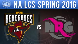 Renegades vs NRG - NA LCS 2016 Spring W1D2 - REN vs NRG Esports