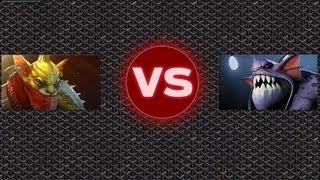 Bounty Hunter VS Slardar (Dota 2 mid only mod)