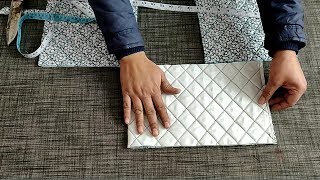 How To Make Bautiful Fabric Bag/Purse At Home || Make a Hand Purse With Cloth Cutting and Stitching