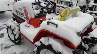 Запускаем Hinomoto CX18D под снегом!!!