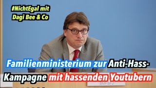 Warum unterstützt Familienministerium "Anti-Hass"-Kampagne mit fragwürdigen Youtubern wie DagiBee?