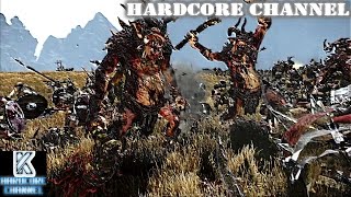 Total War Warhammer - прохождение Hardcore Орки =5= Хаос наступает