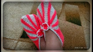 Следочки - зефирки, вязание спицами