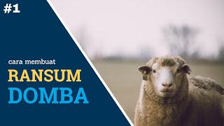 CARA MEMBUAT PAKAN DOMBA SENDIRI #1