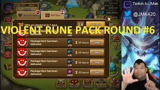 [Summoners War] Violent Rune Pack # 6  (Giveaway Video)