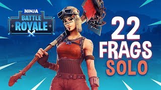 22 Frag Solo Gameplay! - Fortnite Battle Royale Gameplay - Ninja