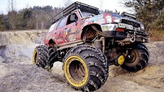 4х4 яма в лесу оффроад off-road 4x4 рива,уаз,ниссан покатуха,бездор