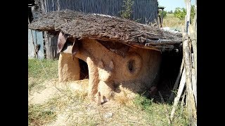 Собачья будка из самана своими руками / ? Прикольно!?
