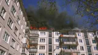 Пожар в Северодвинске на Трухинова 2
