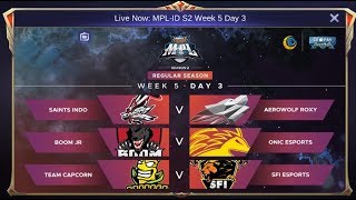 Ini adalah Live Streaming MPL-ID S2 Regular Season Minggu 5 Hari 3