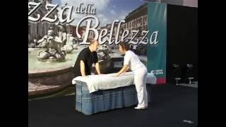 Massaggio Decontratturante GDS di Gaetano De Simone Fiera Estetica Roma 2014. www.massageschool.it