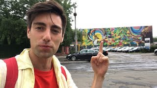 ВЛОГ (БЕЛАРУСЬ). День 1 - Где погулять Минск. Граффити. Бары.