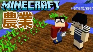 【マインクラフト】畑を作って種を植えよう！第一村人発見！？【マイクラ実況 Part8】  #むらクラ