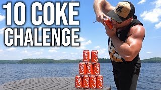 10x COCA COLA DRINKING (shotgunning) CHALLENGE