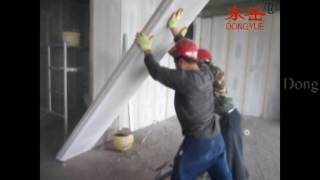 AAC (Autoclaved Aerated Concrete) Panel installation