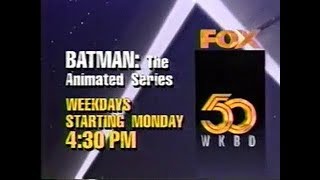 FOX Kids Commercials from September 1992 - Batman the Animated Series PREMIERE