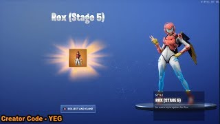 *NEW* UNLOCKING ROX STAGE 5 Outfit on Fortnite Battle Royale Season 9