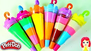 Paletas Arcoiris de Plastilina Play Doh|Rainbow Play Doh Popsicles|Mundo de Juguetes