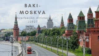 Bakı-Moskva (VKO) Azerbaijan Airlines Economy Class. TRIPREPORT. Баку-Москва