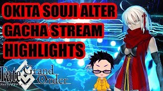 [Fate/Grand Order JP] Okita Souji Alter Gacha Rolls (Stream Highlights)