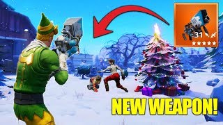 The LEGENDARY SnowBall Launcher! Fortnite Christmas Update + New Weapon!