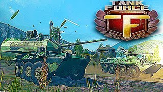 TANK FORCE -БМП-2 как world of tanks  blitz и armada modern  крутые бои прокачиваем видео для детей