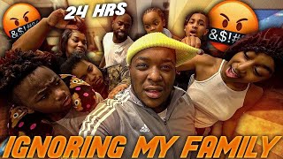 Ignoring My Family For 24 Hours !! "GONE WAY TOO FAR " | Part 2