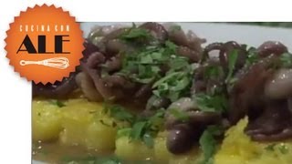 Cucina con Ale - Moscardini con polenta "in gondola" - Ricetta