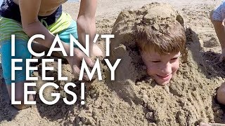 HUGE AMERICAN FAMILY AT A FRENCH BEACH ? ?:Traveling Full-time w/9 kids