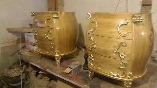 Furniture with own hands .Мебель своими руками  трюмо с резьбой и декором..