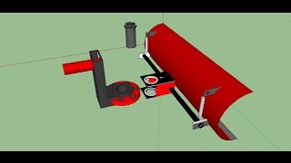 Лопата отвал в 3D для мотоблока