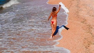 Отдых в Крыму! БУХТЫ в Щелкино поражают своей КРАСОТОЙ! Голубая глина в Широкой бухте. Азовское Море