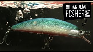 Making A Weight Shift Balsa Fishing Lure Part 2 of 3