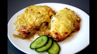 МЯСО ПО -ФРАНЦУЗСКИ . Очень вкусное блюдо за 30минут в духовке.