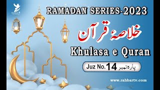 KHULASA-E-QURAN JUZ 14