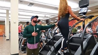 HITTING ON GIRLS AT LA FITNESS!