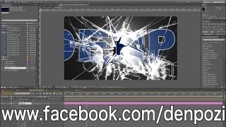 After Effects実践講座1 割れたガラス（AfterEffects Tutorial Broken Glass)