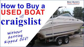 Learn How to Buy a #Used Boat or Pontoon for Sale on #Craigslist Boats for Sale